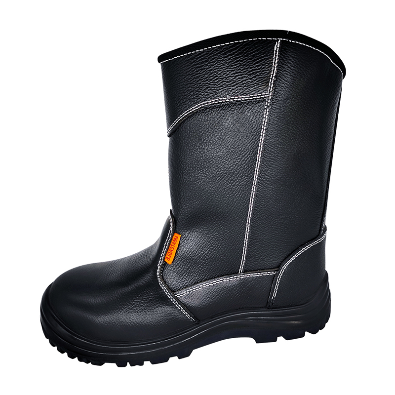 SS360 Höga slitstarka skyddsskor i fullnarvläder